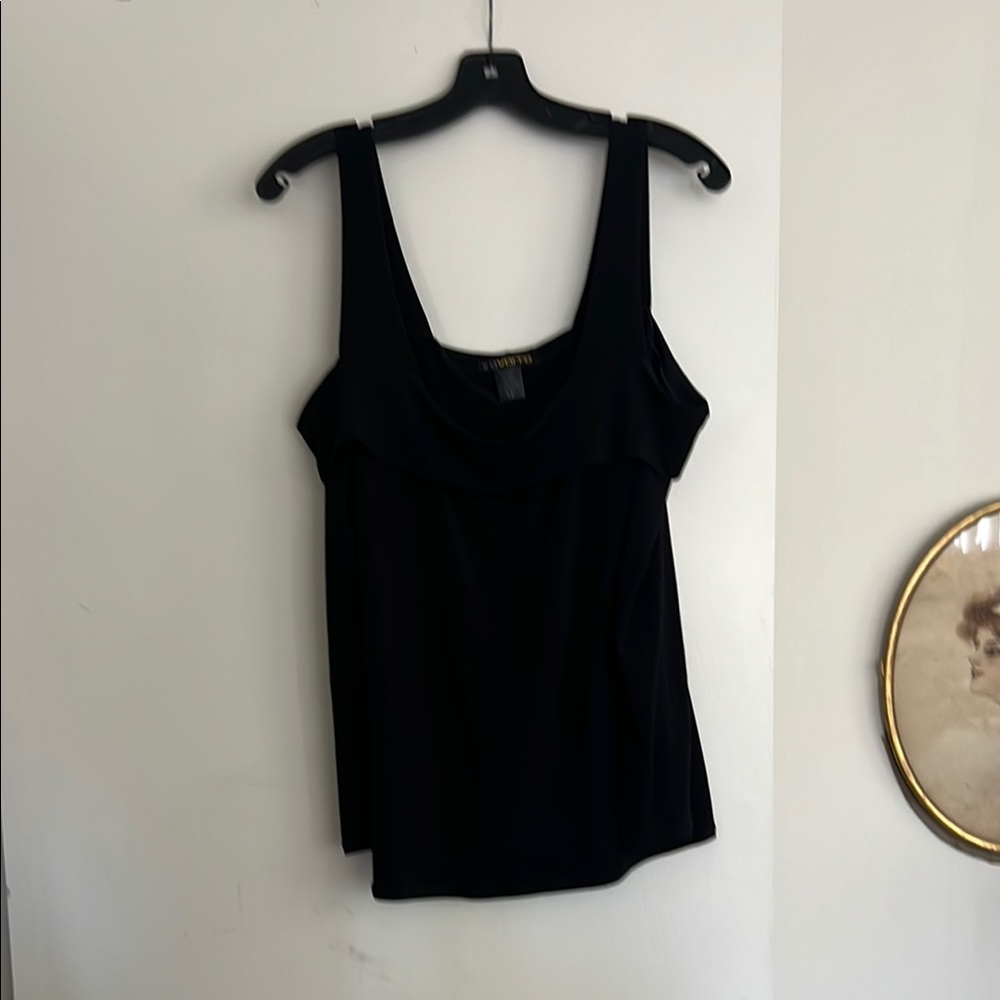 Black Fitted Sleeveless Tank Top